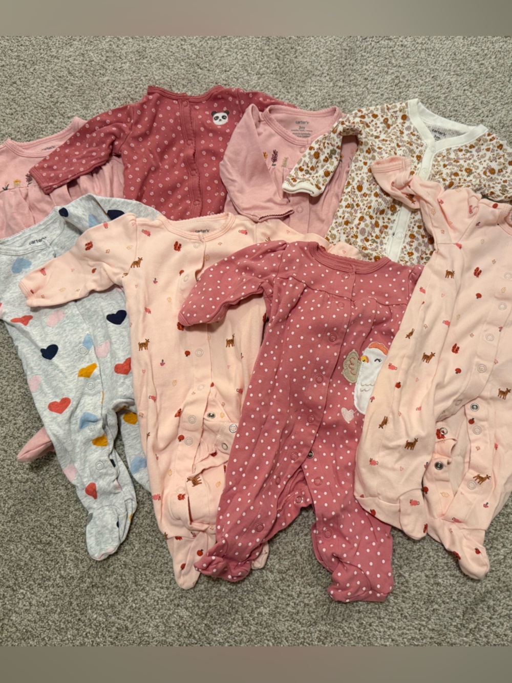 Baby Girl Sleepers - Bundle - Carter's